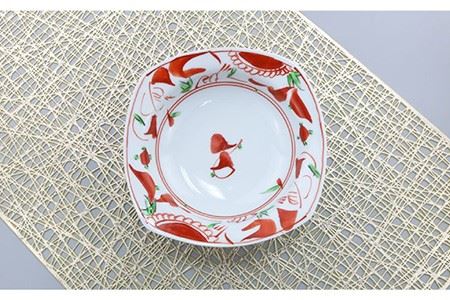 【波佐見焼】夢万歴草華紋 マルチ ボウル Mセット5P（手描） 食器 皿 【不二商店】 [UC06] 波佐見焼