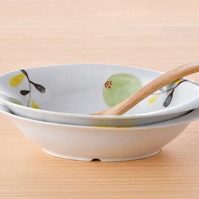 【波佐見焼】モコア カレー・パスタ皿 ボウル 2枚セット 食器 皿 【陶豊】 [OE19] 波佐見焼