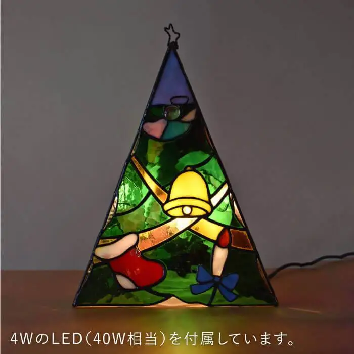 ステンドグラス ランプ SL-25 クリスマス《糸島》【アトリエエトルリア】照明 インテリア 工芸品 [ARF025] ランキング 上位 人気 おすすめ
