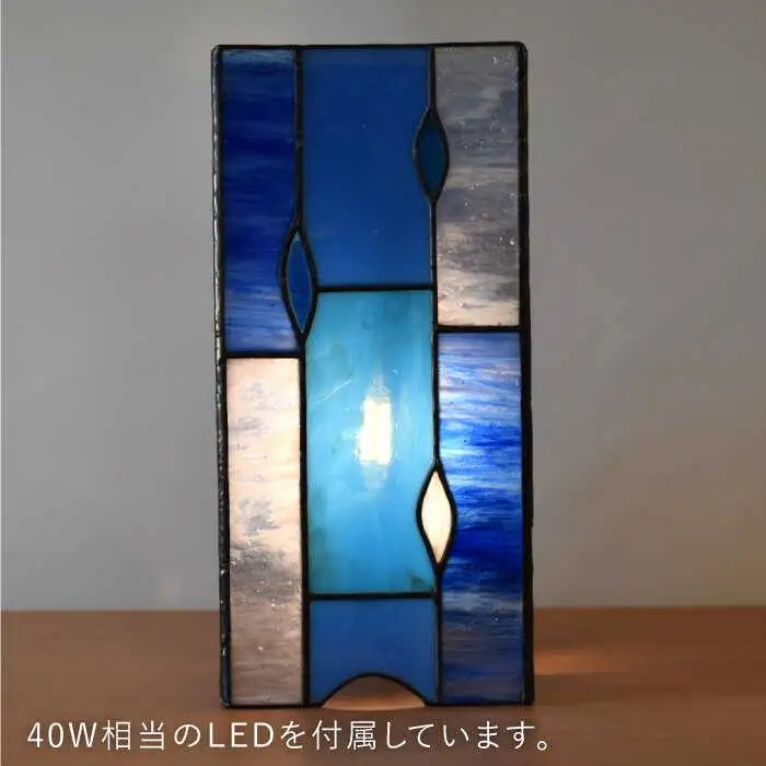 ステンドグラス ランプ SL-23 クチナシ《糸島》【アトリエエトルリア】照明 インテリア 工芸品 [ARF023]