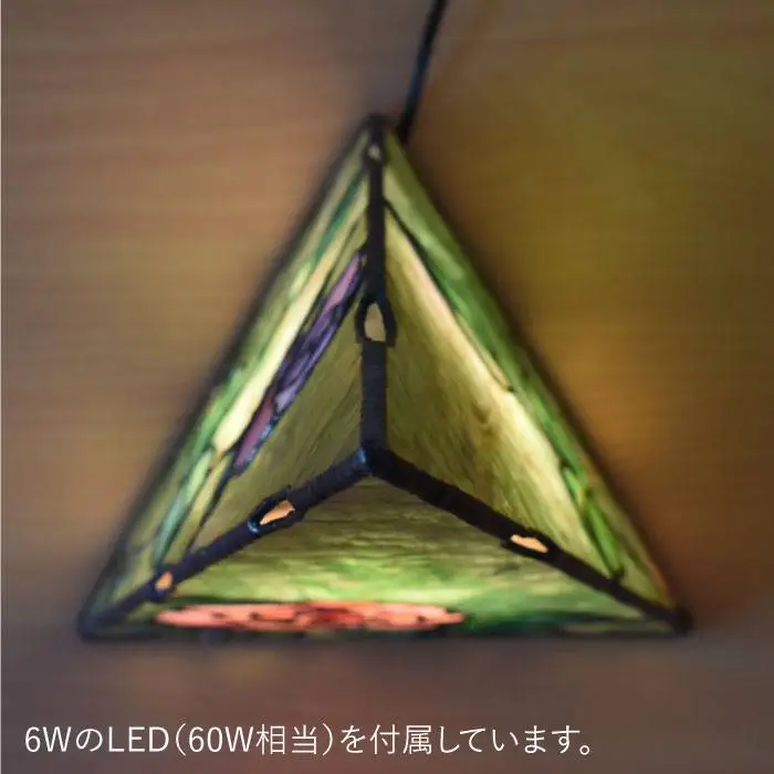 ステンドグラス ランプ SL-10《糸島》【アトリエエトルリア】照明 インテリア 工芸品 [ARF009]