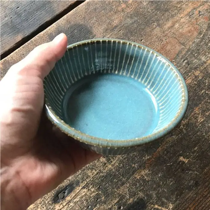 【 青磁 シリーズ 】 線紋 小鉢 5個 セット 糸島市 / うつわと手仕事の店 研　器 陶器 食器 クラフト 手作り [ARD014]