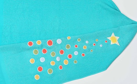 帯揚げ　ドット柄　刺繍　帯上げ　着物に 織物 ファッション 和装 式 篠原縫製