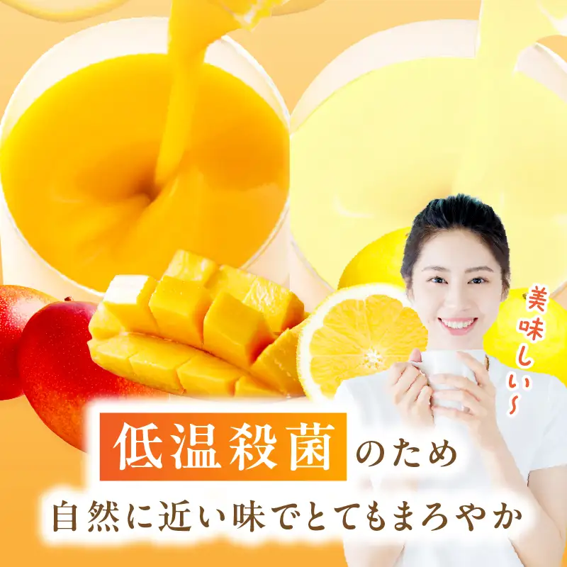 【定期便・全3回】あふれる果実感！マンゴー・日向夏ドリンク２本セット(各720ml)×3回 定期 定期便 ドリンク_K021-T010