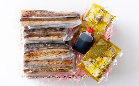 福岡県岡垣町波津漁港産☆一本釣りの鰆（さわら）の藁焼きとコンフィ詰め合わせ