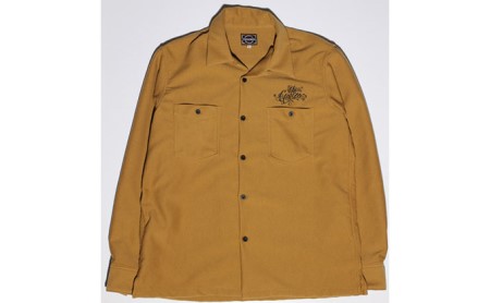 シャツ GONZO SURF ツイーディーコーデュロイ キャメル シャツ Lサイズ