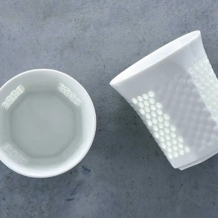 【波佐見焼】水晶プレミアム レリーフ ロックグラス 2個セット 食器 皿 【丹心窯】 [AB38] 波佐見焼 食器