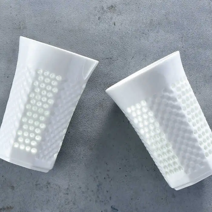 【波佐見焼】水晶プレミアム レリーフ タンブラー 2個セット 食器 皿 【丹心窯】 [AB39]  波佐見焼