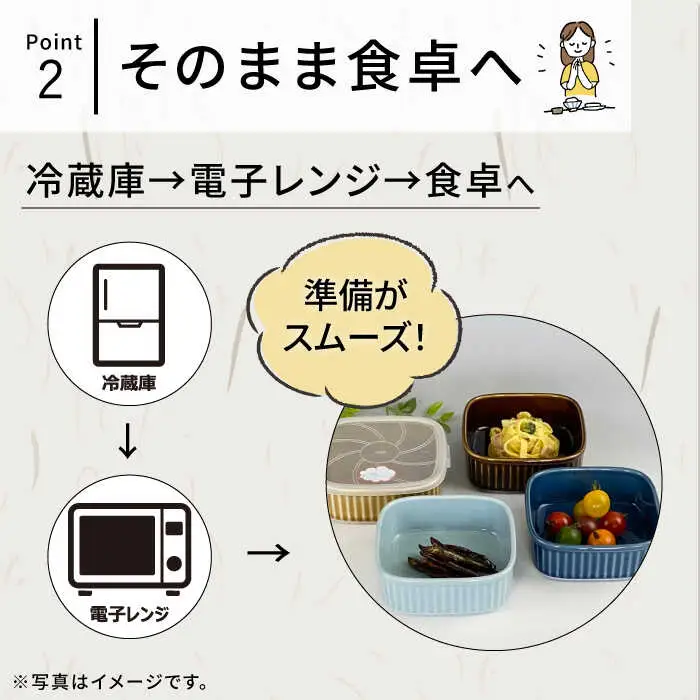 【波佐見焼】便利な蓋つき容器 大サイズ（ブルーグレー・薄瑠璃）2個セット 保存容器 食器 皿 【和山】 [WB130]  波佐見焼