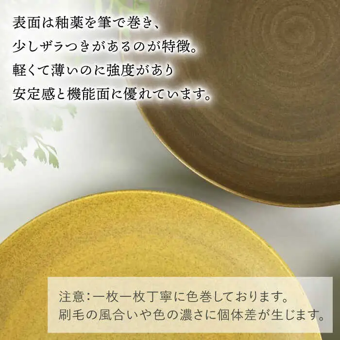【波佐見焼】Shabbyカラー 24cm プレート 4色セット 大皿 パスタ皿 食器 皿 【和山】 [WB139]  波佐見焼