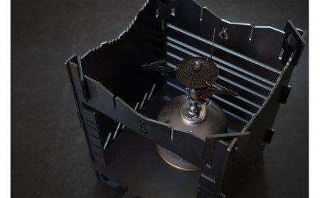 ソロキャンプ用ファイヤースタンドBLACK BOX 9