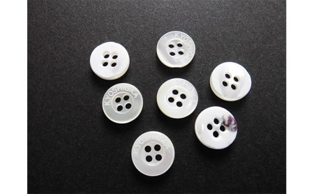 【生地：GIZAエジプト綿】オーダーワイシャツ-「オリジナルネーム入り」川西町産貝ボタン使用-高瀬貝