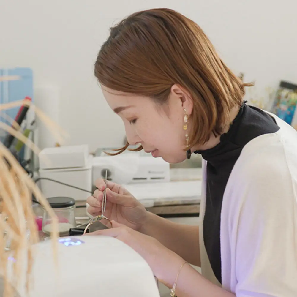大仙市産あきたこまちのリングピアス ｜お米のアクセサリー