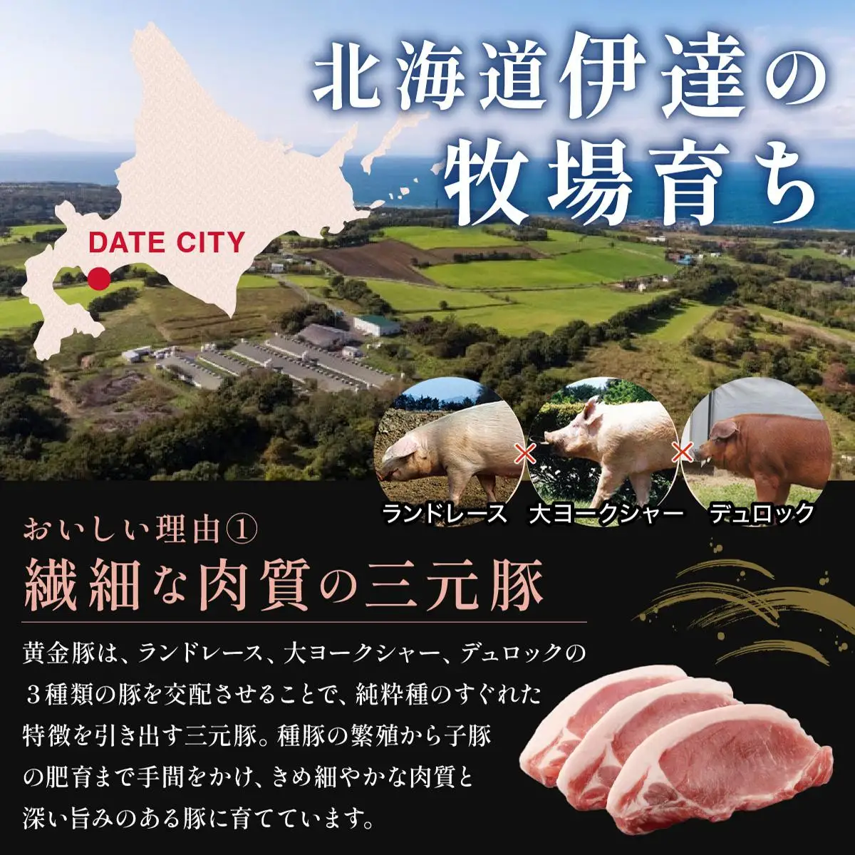 伊達黄金豚しゃぶしゃぶ4種食べ比べセット400g