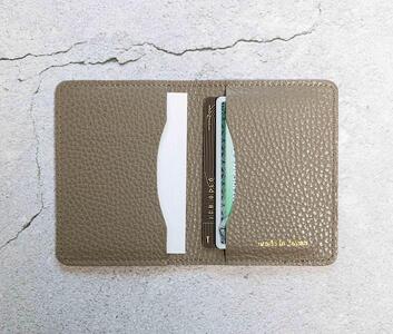 maf pinto (マフ ピント) レザーカードケース クリアポケット トープ ADRIA LINE 本革 日本製