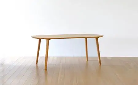 高野木工 ルーベ 180×90ダイニングテーブル ホワイトオーク