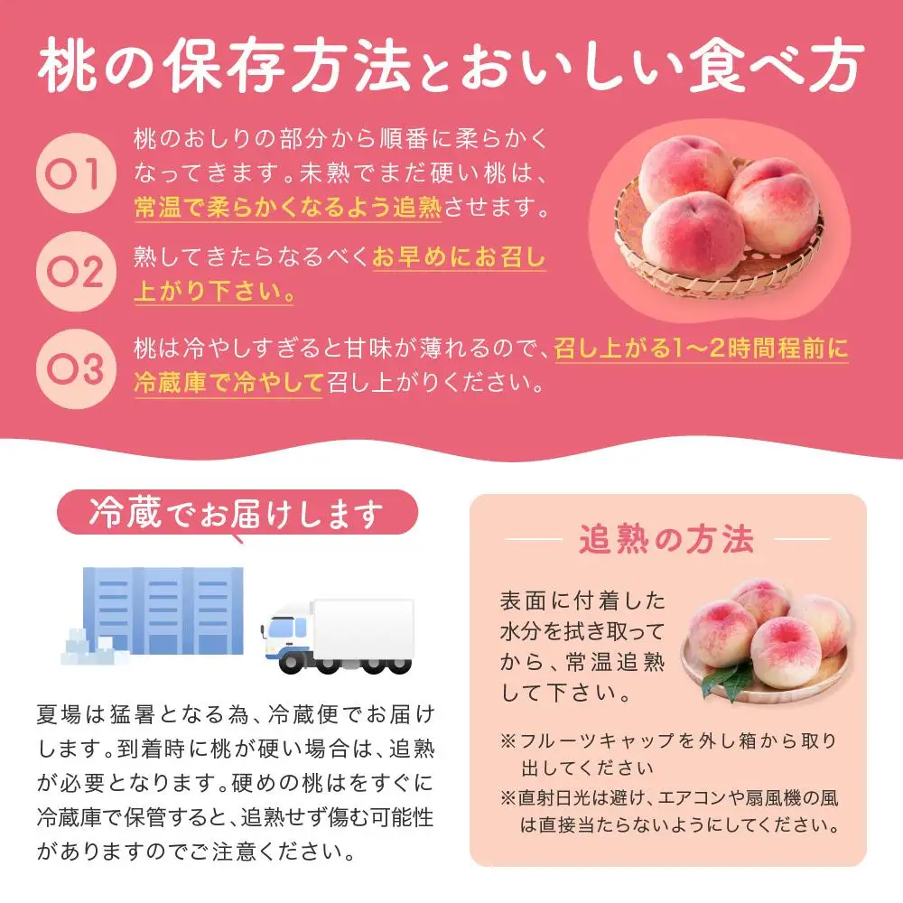 ［農園直送］朝採れ和歌山の桃　約2kg・秀品★2027年6月下旬頃～8月上旬頃順次発送★［TM167］