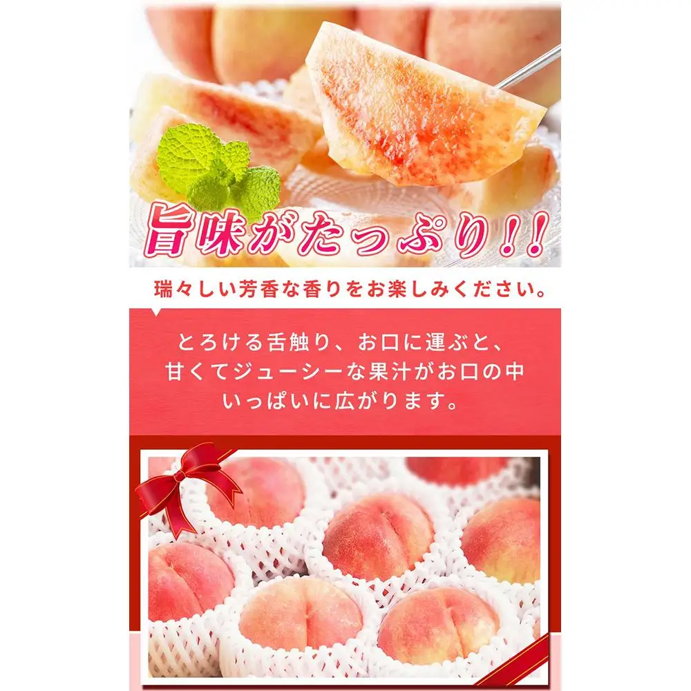 秀品 紀州和歌山産の桃 約4kg　化粧箱入［2027年6月下旬より順次発送］［UT106］