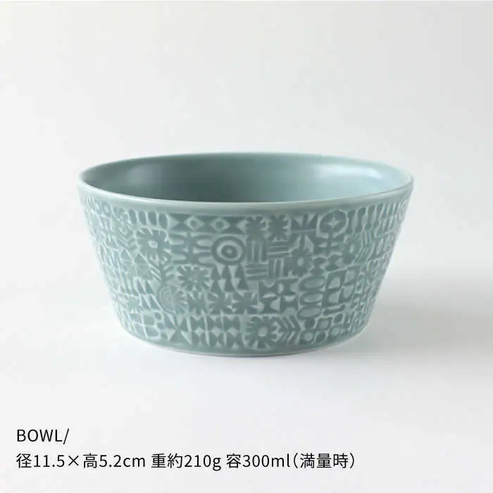 【波佐見焼】PATTERNEDシリーズ squall gray 4点セット 食器 皿 【BIRDS’ WORDS】 [CF016] 波佐見焼