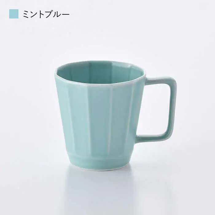 【波佐見焼】面取マグカップ パステルカラー 4個セット（ピンク・ミントブルー・グレー・ベージュ）スープマグ スープカップ 食器 皿 【重山陶器】 [ZB18]  波佐見焼