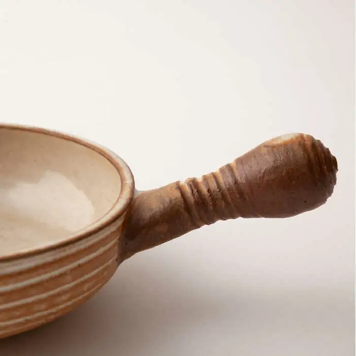 アヒージョ 鍋 小 （ 焦げ白 ） 《糸島》【窯元ろくろ /浅見大輔】 食器 調理器具 直火 オーブン [AUJ001]