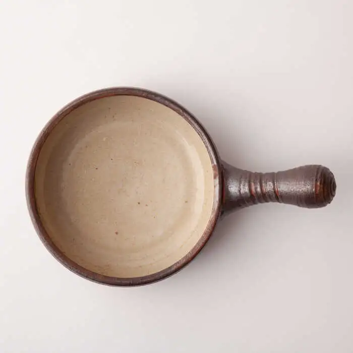 アヒージョ 鍋 小 （ 濃い茶 ） 《糸島》【窯元ろくろ /浅見大輔】食器 調理器具 直火 オーブン [AUJ002]