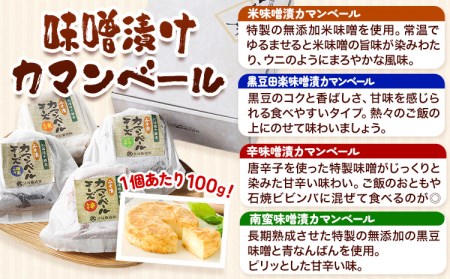 北海道十勝発酵食品「味噌漬カマンベール4種」 渋谷醸造株式会社 送料無料《60日以内に出荷予定(土日祝除く)》 北海道 本別町 味噌 味噌漬 カマンベール チーズ 発酵食品 発酵 4種 詰め合わせ 食べ比べ