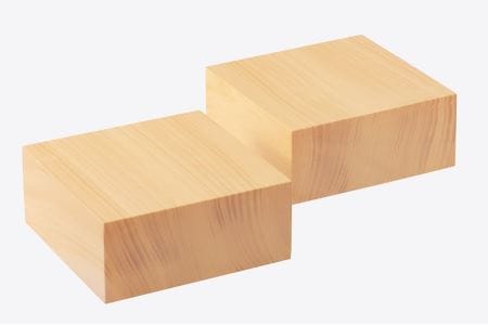 国産「榧」の卓上将棋盤（駒台付）【熊須碁盤店】_A0114-159
