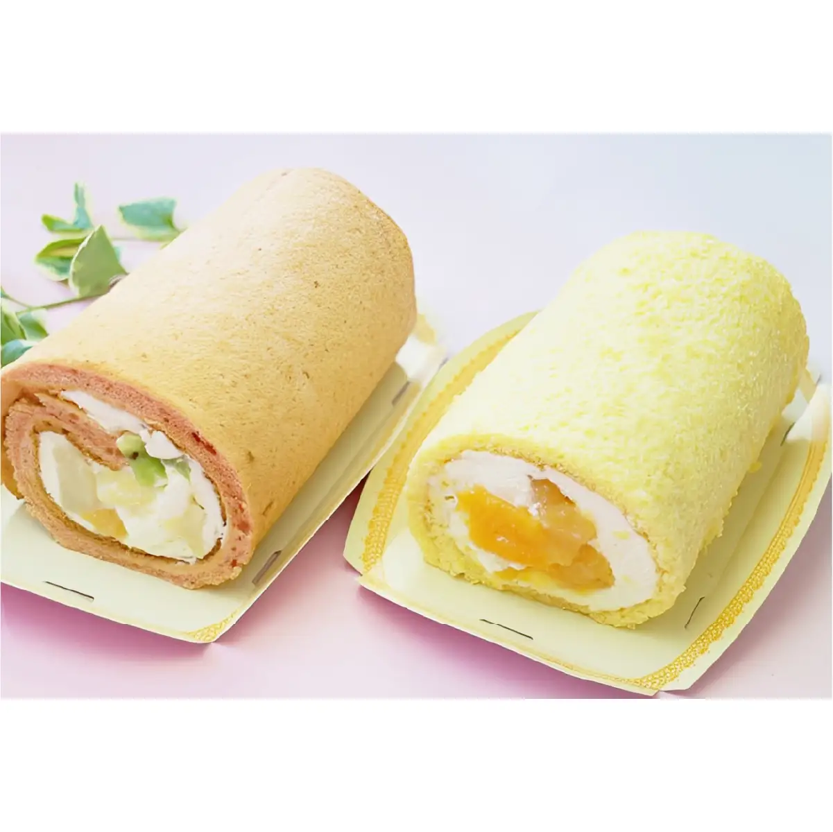 黄美娘＆白桃 ロールケーキ ケーキ スイーツ フルーツケーキ 果物 もも 桃 【12月寄附の方は翌年発送となります】