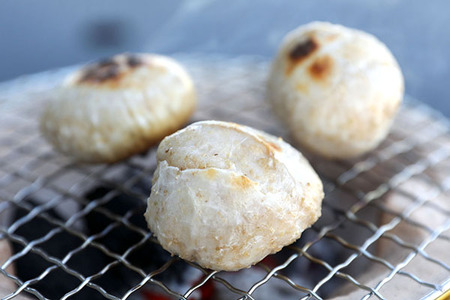 【R8.11月～3月まで順次発送】庄内町産 もち玄健 450g×6袋 計2.7kg 玄米100% 先行受付 ロカボで罪悪感のないおもち つぶつぶ食感 柔らかく よく伸びる 梅木もち屋 個包装 小さめ 玄米餅 ヘルシー【入金期限：2027年2月20日】