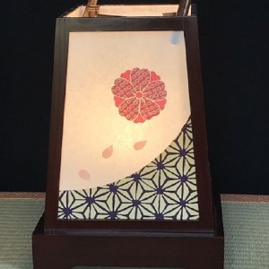 着物生地で作ったおしゃれな行灯（あんどん） なごみ