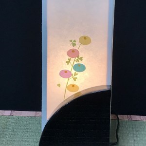 着物生地で作ったおしゃれな行灯（あんどん） 万寿菊