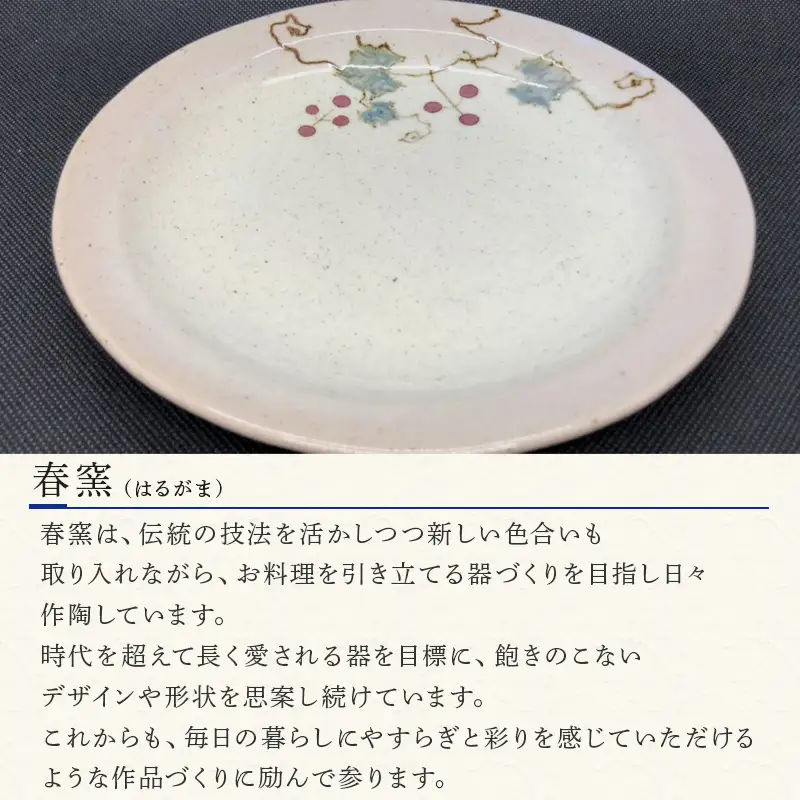 唐津焼 釉裏紅中皿