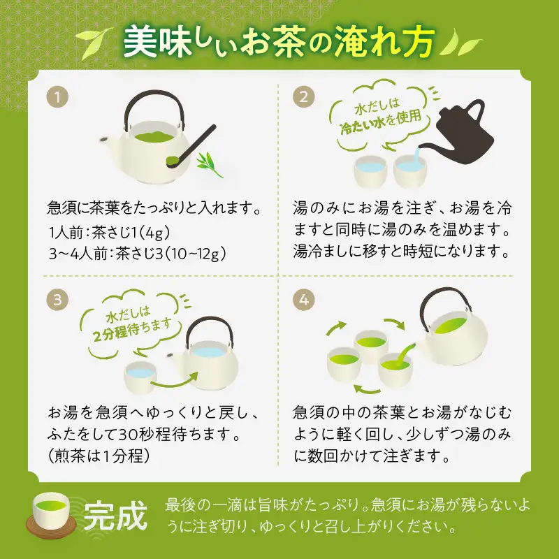 一番茶摘み緑茶ハレーすいせい2号(特上煎茶)250g 2本セット_B079-004