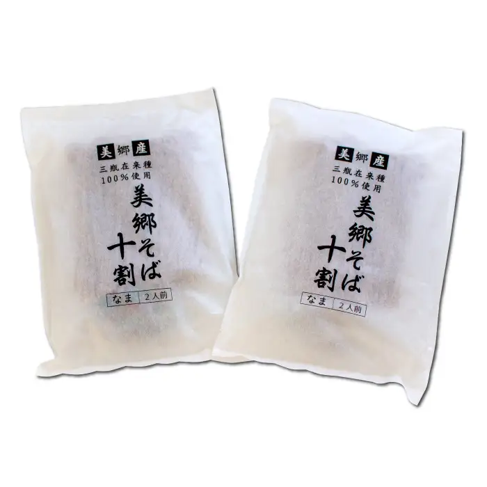 美郷産 三瓶在来種100％使用 美郷そば十割（2食入り×2袋）