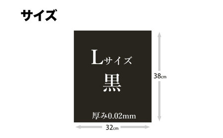 消臭ゴミ袋 黒×Lサイズ（1冊50枚入）60冊/1ケース [AGBR004]