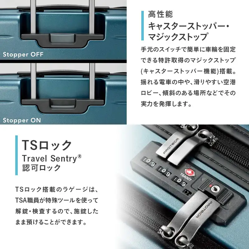 スーツケース プロテカ MAXPASS3 ガンメタリック 42L スーツケース