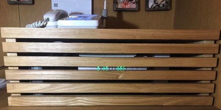 収納ボックス（Wi-Fiルータ、電源タップ、ケーブル用）(L150)