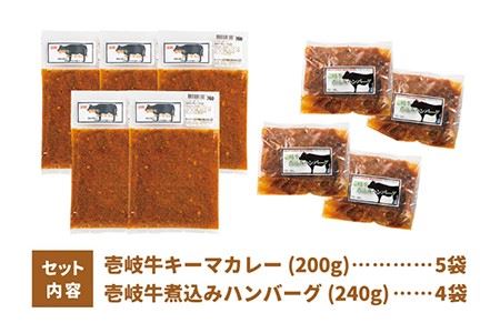 壱岐牛 煮込みハンバーグ キーマカレー セット 200g 5個《壱岐市》【壱岐味噌工房】[JBW005] 36000 36000円 加工品