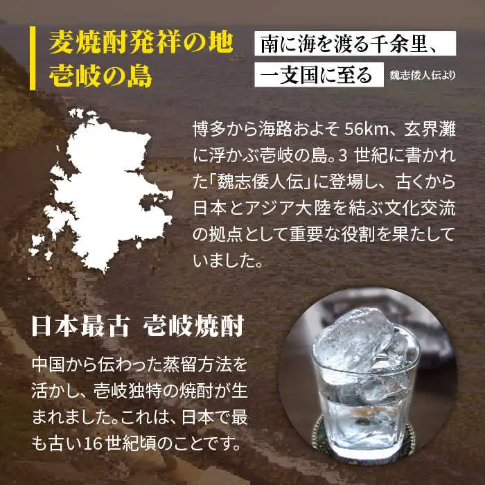 麦焼酎 壱岐 25度 1800ml 紙パック × 6本 セット [JDB122] 麦焼酎 41000円