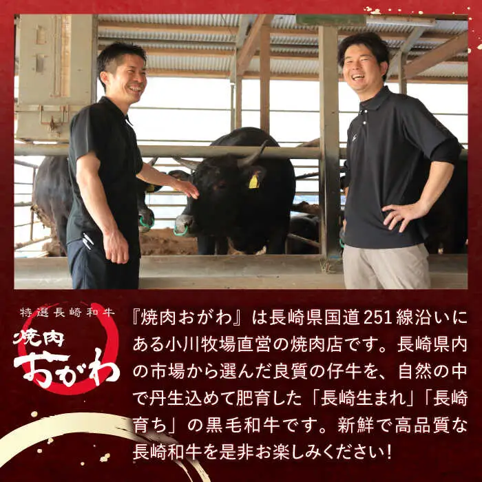 【全2回定期便】 長崎和牛 A5ランク 特選ロース 極厚焼肉 700g / 焼き肉 牛肉 ぎゅうにく 牛 和牛 国産牛 ロース タレ タレ付 A5 / 諫早市 / 焼肉おがわ [AHCD017]