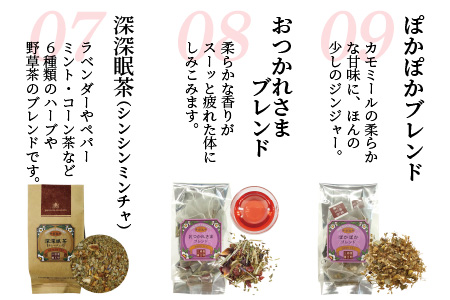 【定期便4回コース】おやすみ前のリラックス ノンカフェインハーブティー ティーバッグ 10種セット × 4回【J-12202】