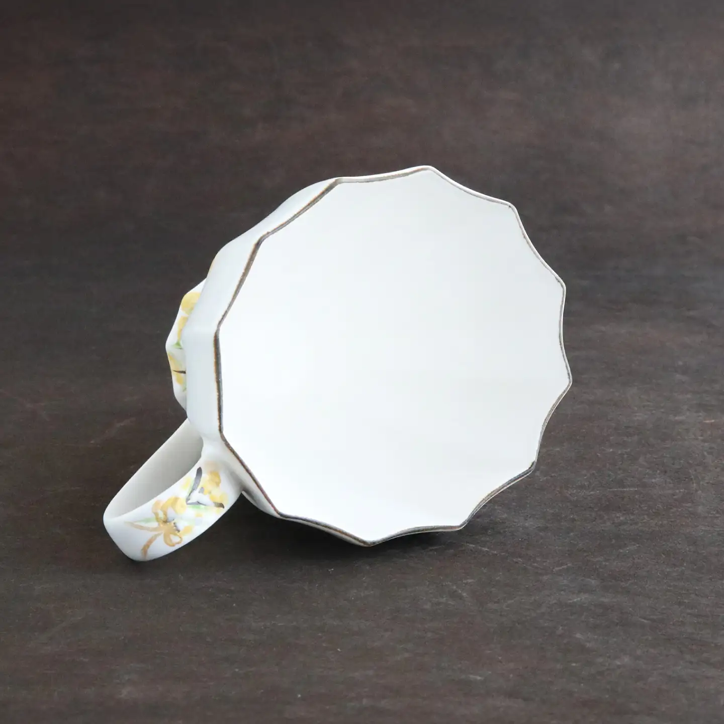 【美濃焼】koyomiお花マグカップ 3月 ミモザ【buzan 武山窯】食器 コーヒーカップ ティーカップ [MBA015]