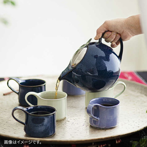 美濃焼】ティーセットXL ナチュラルカラーStyle ノーブルブラック