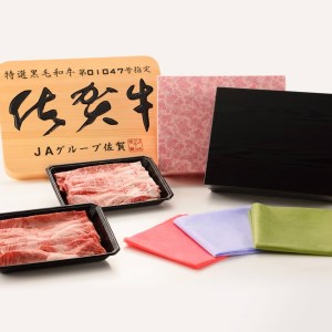 BN108_佐賀牛切落し400ｇ＆佐賀牛ハンバーグ１３０ｇｘ４個