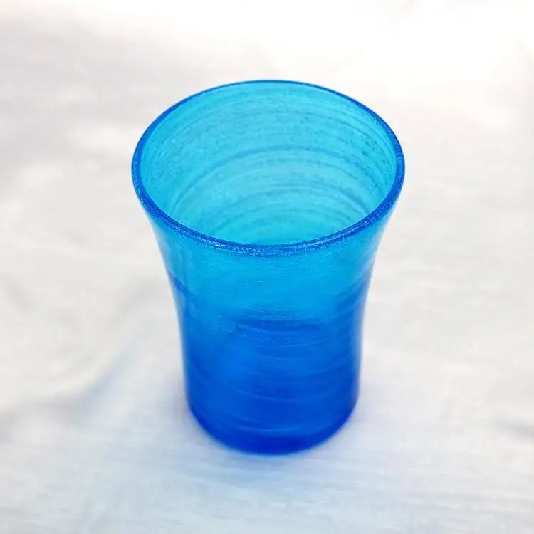 【琉球ガラス 匠工房】海の泡 口広グラス（2個）セット