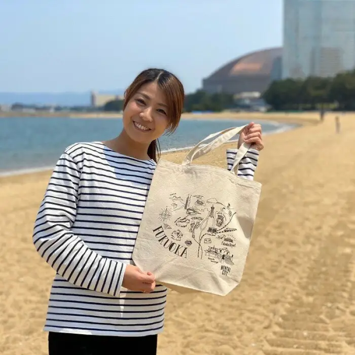 MENTAI CITY エコバッグ（MAP) 2個セット | 納税 返礼品 福岡 福岡県 福岡市 キャンバストートバッグ トート コットントート コットンバッグ エコ トートバック デイリー 福岡県福岡市 お取り寄せ 取り寄せ おしゃれ かわいい