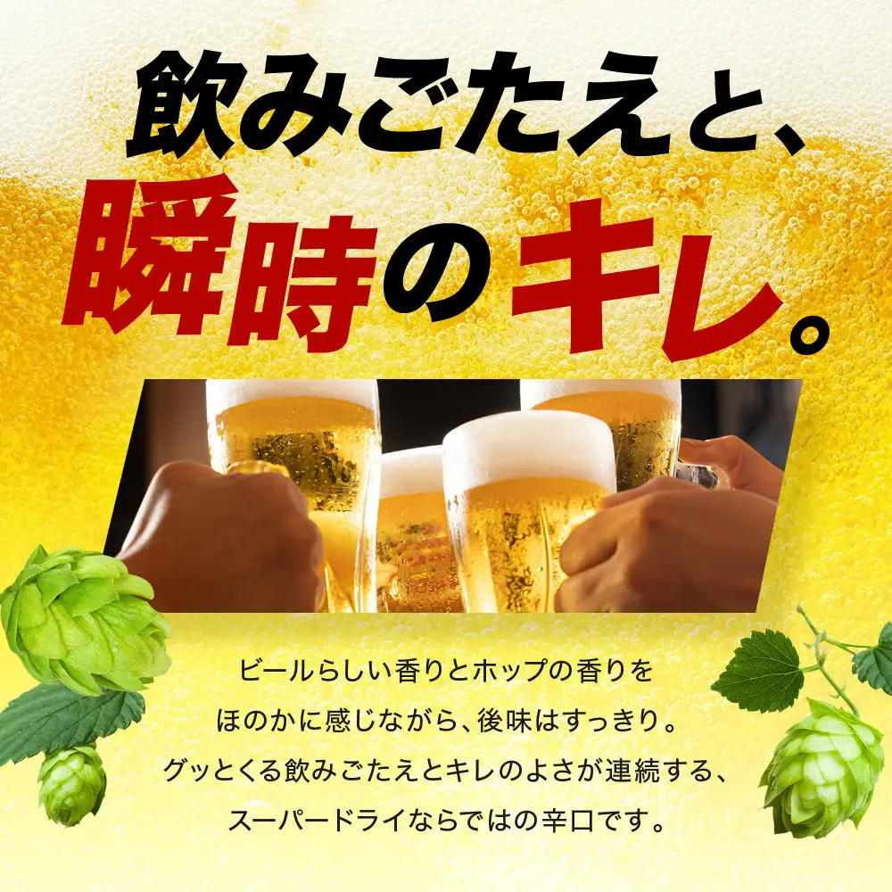【定期便12回】ビール アサヒ スーパードライ 350ml 24本 2ケース