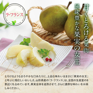 【令和8年産先行予約】 JA ラ・フランス 約3kg (8～10玉 特秀) 《令和8年11月上旬～12月上旬発送》 『JA山形おきたま』 洋梨 果物 フルーツ 山形県 南陽市 [1177-R8]
