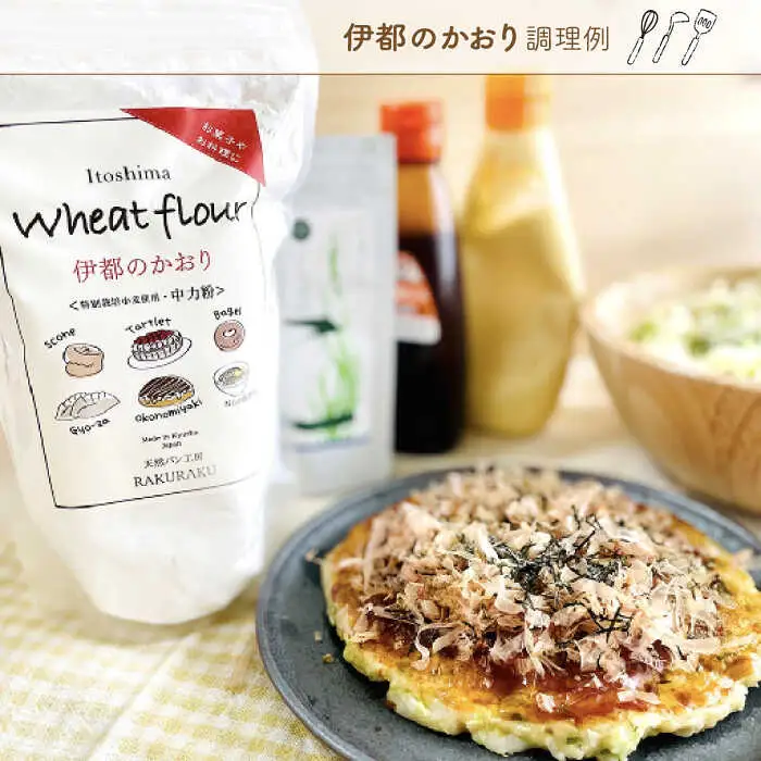 【 業務用 】 伊都 の かおり ( 中力粉 ) 10kg 《糸島》【天然パン工房楽楽】【いとしまごころ】 [AVC063]